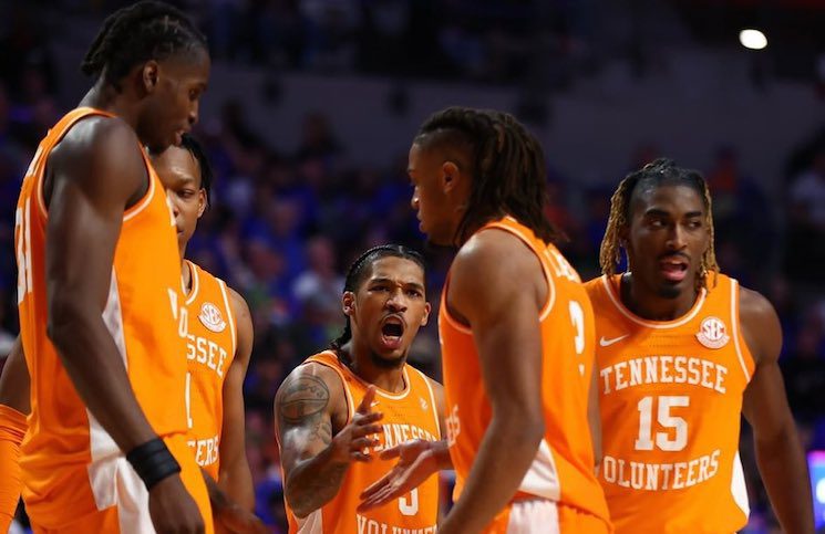 Top-ranked Tennessee slips to No. 8 Florida after losing their opening match.