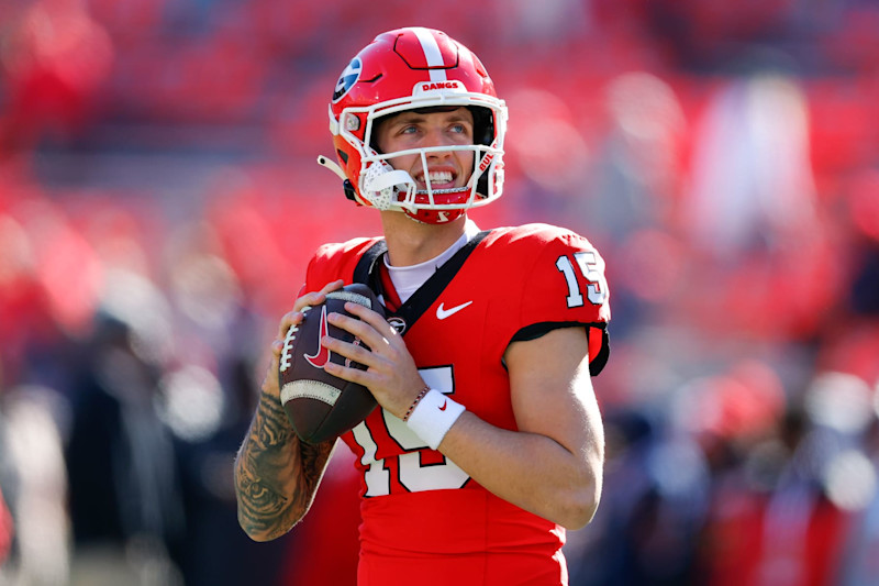 Carson Beck, the former quarterback for Georgia, pledges to Miami in spite of the NFL draft announcement.